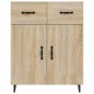vidaXL Sideboard Sonoma-Eiche 69,5x34x90 cm Holzwerkstoff vidaXL Sideboard Sonoma-Eiche 69,5x34x90 cm Holzwerkstoff