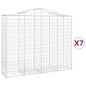 vidaXL Gabionen mit Hochbogen 7 Stk. 200x50x160/180cm Verzinktes Eisen vidaXL Gabionen mit Hochbogen 7 Stk. 200x50x160/180cm Verzinktes Eisen