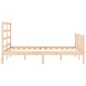 vidaXL Massivholzbett mit Kopfteil 120x200 cm vidaXL Massivholzbett mit Kopfteil 120x200 cm