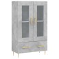 vidaXL Highboard Betongrau 69,5x31x115 cm Holzwerkstoff vidaXL Highboard Betongrau 69,5x31x115 cm Holzwerkstoff