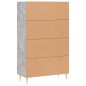 vidaXL Highboard Betongrau 69,5x31x115 cm Holzwerkstoff vidaXL Highboard Betongrau 69,5x31x115 cm Holzwerkstoff