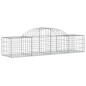 vidaXL Gabionen mit Hochbogen 10 Stk. 200x50x40/60 cm Verzinktes Eisen vidaXL Gabionen mit Hochbogen 10 Stk. 200x50x40/60 cm Verzinktes Eisen