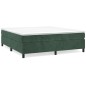 vidaXL Boxspringbett mit Matratze Dunkelgrün 200x200 cm Samt vidaXL Boxspringbett mit Matratze Dunkelgrün 200x200 cm Samt