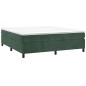 vidaXL Boxspringbett mit Matratze Dunkelgrün 200x200 cm Samt vidaXL Boxspringbett mit Matratze Dunkelgrün 200x200 cm Samt