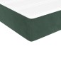 vidaXL Boxspringbett mit Matratze Dunkelgrün 200x200 cm Samt vidaXL Boxspringbett mit Matratze Dunkelgrün 200x200 cm Samt