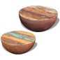 vidaXL 2-tlg. Couchtisch-Set Halbkugel Altholz vidaXL 2-tlg. Couchtisch-Set Halbkugel Altholz