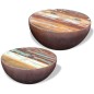 vidaXL 2-tlg. Couchtisch-Set Halbkugel Altholz vidaXL 2-tlg. Couchtisch-Set Halbkugel Altholz