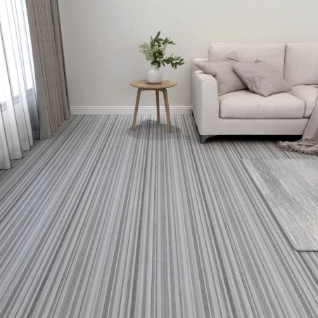 vidaXL PVC-Fliesen Selbstklebend 20 Stk. 1,86 m² Hellgrau