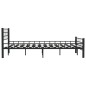 vidaXL Bettgestell Schwarz Stahl 140×200 cm