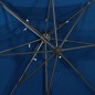 vidaXL Ampelschirm mit Lüftung Azurblau 250x250 cm vidaXL Ampelschirm mit Lüftung Azurblau 250x250 cm