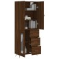 vidaXL Highboard Braun Eichen-Optik 69,5x34x180 cm Holzwerkstoff vidaXL Highboard Braun Eichen-Optik 69,5x34x180 cm Holzwerkstoff