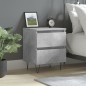 vidaXL Nachttisch Betongrau 40x35x50 cm Holzwerkstoff vidaXL Nachttisch Betongrau 40x35x50 cm Holzwerkstoff