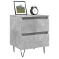 vidaXL Nachttisch Betongrau 40x35x50 cm Holzwerkstoff vidaXL Nachttisch Betongrau 40x35x50 cm Holzwerkstoff