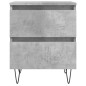 vidaXL Nachttisch Betongrau 40x35x50 cm Holzwerkstoff vidaXL Nachttisch Betongrau 40x35x50 cm Holzwerkstoff