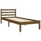 vidaXL Massivholzbett mit Kopfteil Honigbraun 100x200 cm vidaXL Massivholzbett mit Kopfteil Honigbraun 100x200 cm