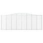 vidaXL Gabionen mit Hochbogen 25Stk. 400x30x140/160cm Verzinktes Eisen vidaXL Gabionen mit Hochbogen 25Stk. 400x30x140/160cm Verzinktes Eisen