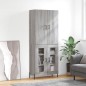 vidaXL Highboard Grau Sonoma 69,5x34x180 cm Holzwerkstoff vidaXL Highboard Grau Sonoma 69,5x34x180 cm Holzwerkstoff