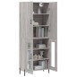 vidaXL Highboard Grau Sonoma 69,5x34x180 cm Holzwerkstoff vidaXL Highboard Grau Sonoma 69,5x34x180 cm Holzwerkstoff