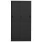 vidaXL Büroschrank mit Schiebetür Anthrazit 90x40x180 cm Stahl vidaXL Büroschrank mit Schiebetür Anthrazit 90x40x180 cm Stahl