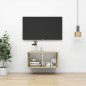 vidaXL TV-Wandschrank Sonoma-Eiche und Weiß 37x37x72 cm Holzwerkstoff vidaXL TV-Wandschrank Sonoma-Eiche und Weiß 37x37x72 cm Holzwerkstoff