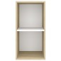 vidaXL TV-Wandschrank Sonoma-Eiche und Weiß 37x37x72 cm Holzwerkstoff vidaXL TV-Wandschrank Sonoma-Eiche und Weiß 37x37x72 cm Holzwerkstoff