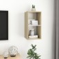vidaXL TV-Wandschrank Sonoma-Eiche und Weiß 37x37x72 cm Holzwerkstoff vidaXL TV-Wandschrank Sonoma-Eiche und Weiß 37x37x72 cm Holzwerkstoff