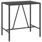 vidaXL 5-tlg. Gartenbar-Set Schwarz Poly Rattan & Massivholz Akazie vidaXL 5-tlg. Gartenbar-Set Schwarz Poly Rattan & Massivholz Akazie