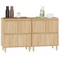 vidaXL Sideboards 2 Stk. Sonoma-Eiche 60x35x70 cm Holzwerkstoff vidaXL Sideboards 2 Stk. Sonoma-Eiche 60x35x70 cm Holzwerkstoff