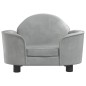 vidaXL Hundebett Hellgrau 66x40x45 cm Samt vidaXL Hundebett Hellgrau 66x40x45 cm Samt