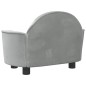 vidaXL Hundebett Hellgrau 66x40x45 cm Samt vidaXL Hundebett Hellgrau 66x40x45 cm Samt
