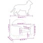 vidaXL Hundebett Hellgrau 66x40x45 cm Samt vidaXL Hundebett Hellgrau 66x40x45 cm Samt