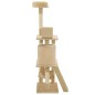 vidaXL Katzen-Kratzbaum Sisal 140 cm Beige vidaXL Katzen-Kratzbaum Sisal 140 cm Beige