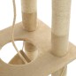 vidaXL Katzen-Kratzbaum Sisal 140 cm Beige vidaXL Katzen-Kratzbaum Sisal 140 cm Beige