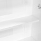 vidaXL Bad-Spiegelschrank 60x15x75 cm MDF Glänzendes Weiß vidaXL Bad-Spiegelschrank 60x15x75 cm MDF Glänzendes Weiß