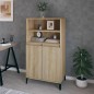 vidaXL Highboard Sonoma-Eiche 60x36x110 cm Holzwerkstoff vidaXL Highboard Sonoma-Eiche 60x36x110 cm Holzwerkstoff