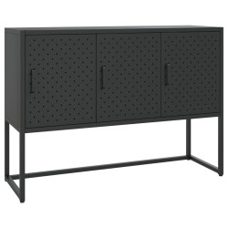 vidaXL Sideboard Schwarz 105x35x75 cm Stahl 