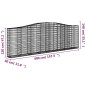 vidaXL Gabionen mit Hochbogen 8 Stk. 400x30x120/140cm Verzinktes Eisen vidaXL Gabionen mit Hochbogen 8 Stk. 400x30x120/140cm Verzinktes Eisen