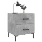 vidaXL Nachttisch Betongrau 40x35x47,5 cm Holzwerkstoff vidaXL Nachttisch Betongrau 40x35x47,5 cm Holzwerkstoff