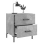 vidaXL Nachttisch Betongrau 40x35x47,5 cm Holzwerkstoff vidaXL Nachttisch Betongrau 40x35x47,5 cm Holzwerkstoff