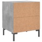 vidaXL Nachttisch Betongrau 40x35x47,5 cm Holzwerkstoff vidaXL Nachttisch Betongrau 40x35x47,5 cm Holzwerkstoff