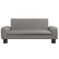 vidaXL Hundebett Grau 70x45x30 cm Kunstleder vidaXL Hundebett Grau 70x45x30 cm Kunstleder