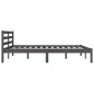 vidaXL Massivholzbett Kiefer 135x190 cm Grau vidaXL Massivholzbett Kiefer 135x190 cm Grau