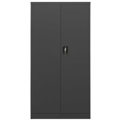 vidaXL Schließfachschrank Anthrazit 90x40x180 cm Stahl 