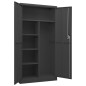 vidaXL Schließfachschrank Anthrazit 90x40x180 cm Stahl vidaXL Schließfachschrank Anthrazit 90x40x180 cm Stahl
