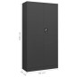 vidaXL Schließfachschrank Anthrazit 90x40x180 cm Stahl vidaXL Schließfachschrank Anthrazit 90x40x180 cm Stahl