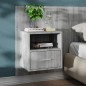 vidaXL Wand-Nachttische 2 Stk. Grau Sonoma vidaXL Wand-Nachttische 2 Stk. Grau Sonoma