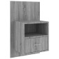 vidaXL Wand-Nachttische 2 Stk. Grau Sonoma vidaXL Wand-Nachttische 2 Stk. Grau Sonoma