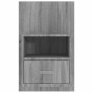 vidaXL Wand-Nachttische 2 Stk. Grau Sonoma vidaXL Wand-Nachttische 2 Stk. Grau Sonoma