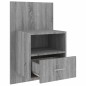 vidaXL Wand-Nachttische 2 Stk. Grau Sonoma vidaXL Wand-Nachttische 2 Stk. Grau Sonoma