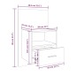 vidaXL Wand-Nachttische 2 Stk. Grau Sonoma vidaXL Wand-Nachttische 2 Stk. Grau Sonoma
